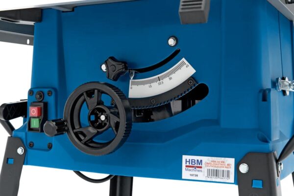 HBM 250 mm. Cirkelzaagtafel Met 2 Zijtafels 2000 Watt - Afbeelding 7