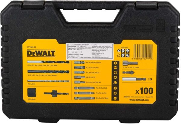 Dewalt 100 Delige Accessoireset In Koffer - Afbeelding 7