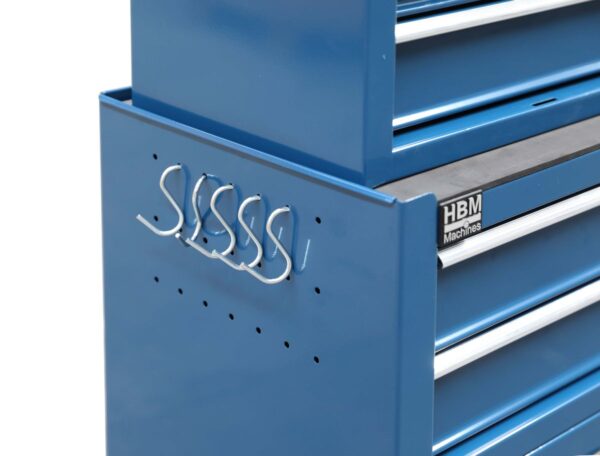 HBM gereedschapswagen inclusief opzetkast, blauw, model 2 - Image 4