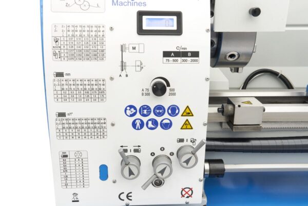 HBM 320 x 900 DRO Professionele Variabele Metaaldraaibank Compleet met LCD Display - Afbeelding 16