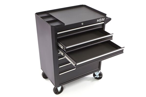 HBM Gereedschapswagen met 7 laden - 66 cm - zwart - Afbeelding 8