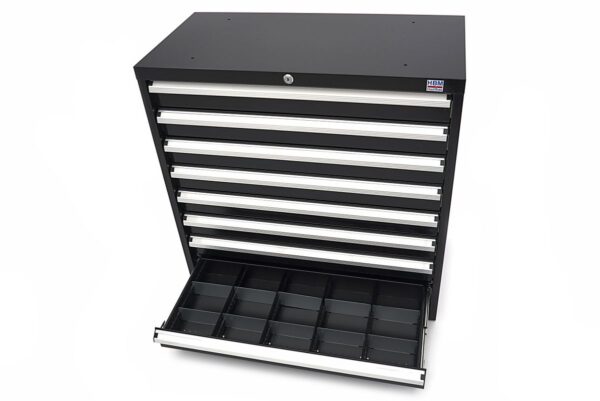 HBM 8 Laden Profi Gereedschapskast 90 x 45 x 90 cm zwart - Image 17