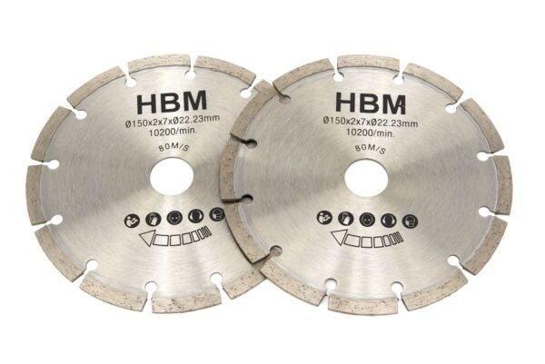 HBM 150 mm zaagbladen tbv muurfrees 1700w ( H131674)