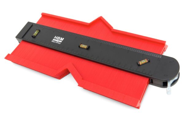 HBM 305 x 130 x 21 mm Professionele Magnetische Profielmal met Vergrendeling en Waterpas - Afbeelding 3