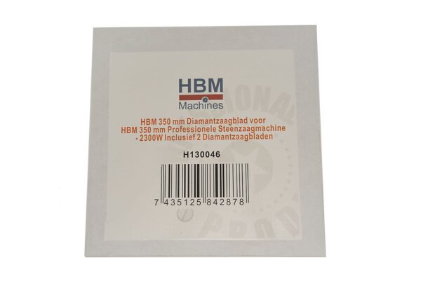 HBM 350 mm Diamantzaagblad voor HBM 350 mm Professionele Steenzaagmachine - 2300W - Afbeelding 4