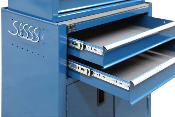 HBM gereedschapswagen inclusief opzetkast, blauw, model 2 - Image 5