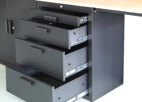 HBM premium werkplaatssysteem, 8-delig, mat zwart - Image 8