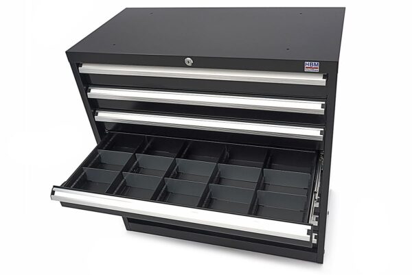 HBM 8 Laden Profi Gereedschapskast 90 x 45 x 90 cm zwart - Image 13