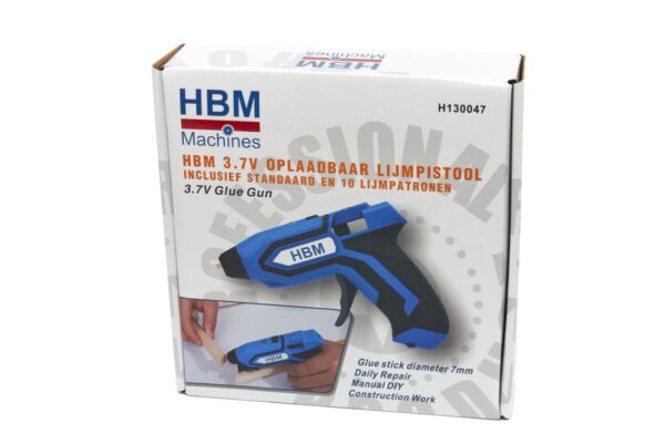 HBM 3.7V Oplaadbaar Lijmpistool Inclusief Standaard en 10 Lijmpatronen - Afbeelding 8