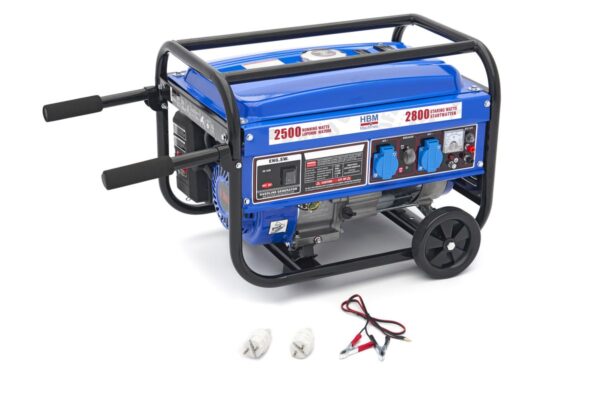 HBM 2800 Watt Generator, Aggregaat Met 208 cc Benzinemotor, 2 x 230 V - Afbeelding 4