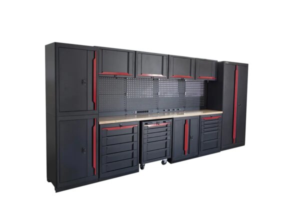 HBM expert modulair werkplaatssysteem, 17-delig, zwart rood - Afbeelding 2