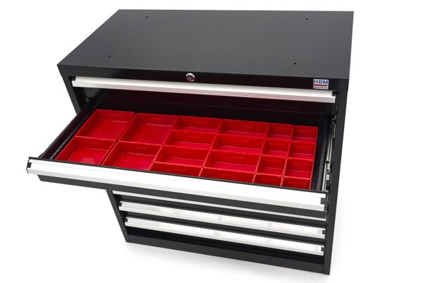 HBM 8 Laden Profi Gereedschapskast 90 x 45 x 90 cm zwart - Image 11