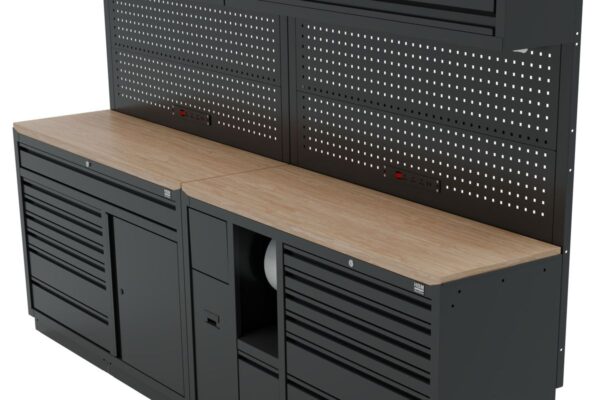 HBM modulair werkplaatssysteem 10-delig, zwart - Afbeelding 5