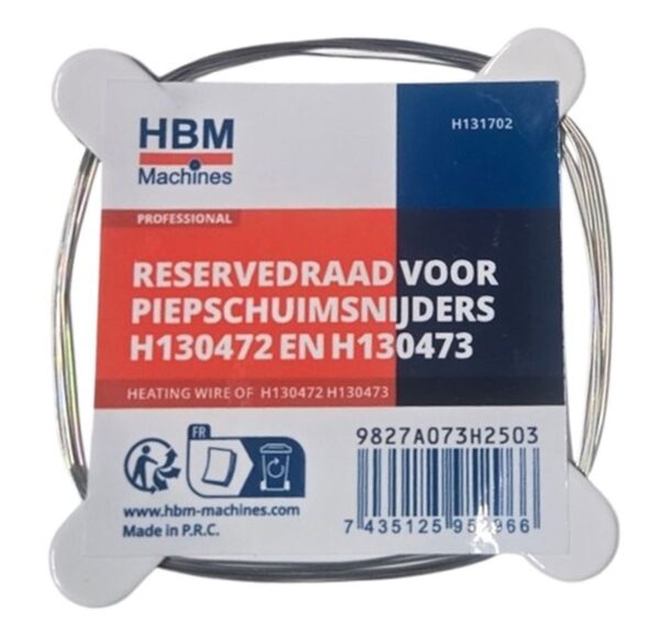 HBM reservedraad voor HBM piepschuimsnijders H130472 en H130473