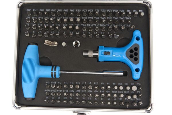 HBM CRV bitset met T-greep en handratel 147-delig - Bild 3