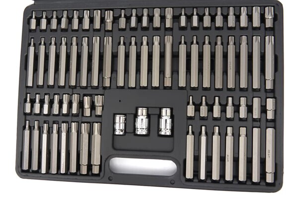 HBM inbus, torx, spline en ribe doppenset 75-delig - Bild 3