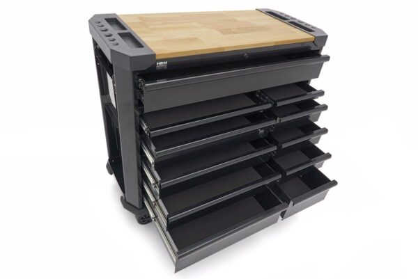 HBM gereedschapswagen 11 laden 109 cm zwart - Afbeelding 9
