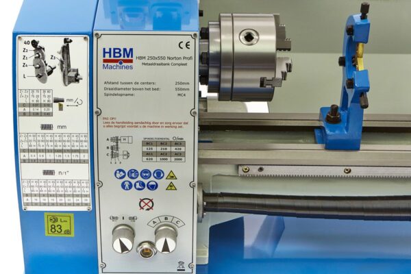 HBM profi Norton metaaldraaibank compleet 250 x 550 - Image 7