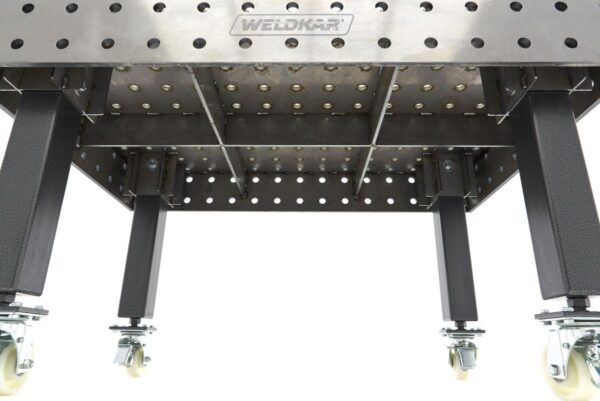 Weldkar lastafel Ø28 1500 x 1000 x 15 mm, verrijdbaar - Afbeelding 11
