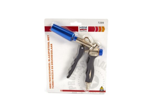 HBM Professioneel Blaaspistool met Turbo Nozzle en Drukregelaar - Afbeelding 3