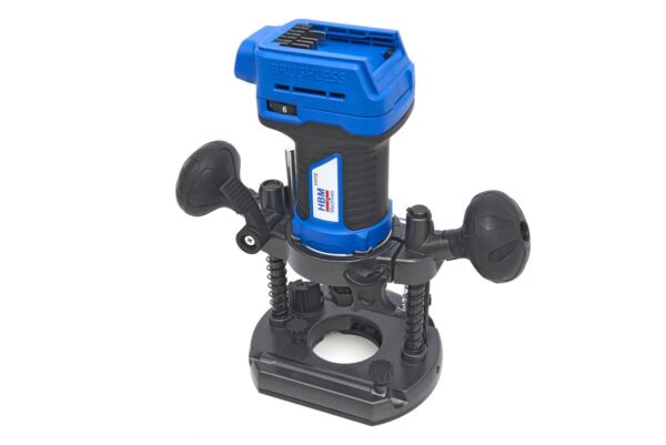 HBM Professionele 20 Volt 5,0 AH Li-ion Bovenfreesmachine en 2 Li-ion Accu's - Afbeelding 2