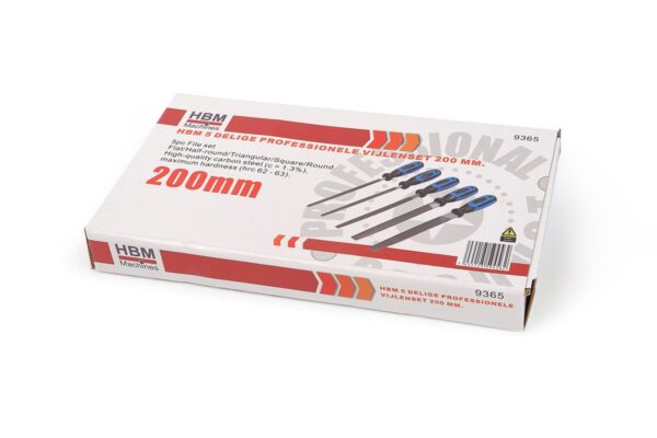 HBM 5 Delige Professionele Vijlenset 200 mm - Afbeelding 3