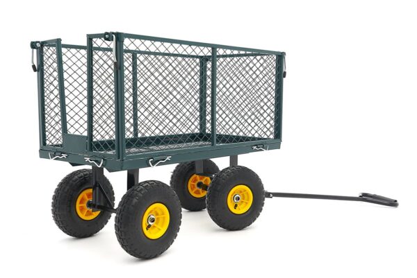 HBM 100 Kg Trekkar, Bolderwagen, Tuinkar Met 86 x 46 x 38 cm Laadbak Inclusief Canvas Zak - Image 10