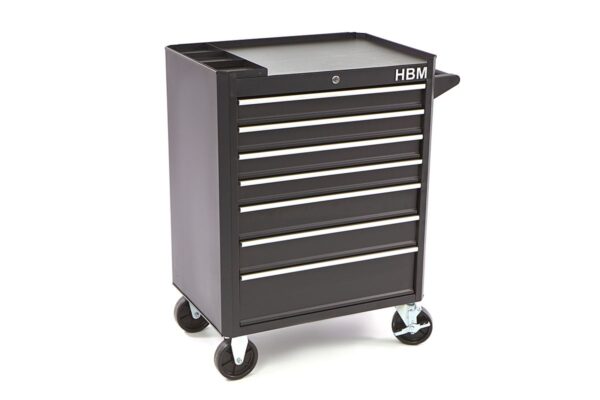HBM Gereedschapswagen met 7 laden - 66 cm - zwart - Afbeelding 11