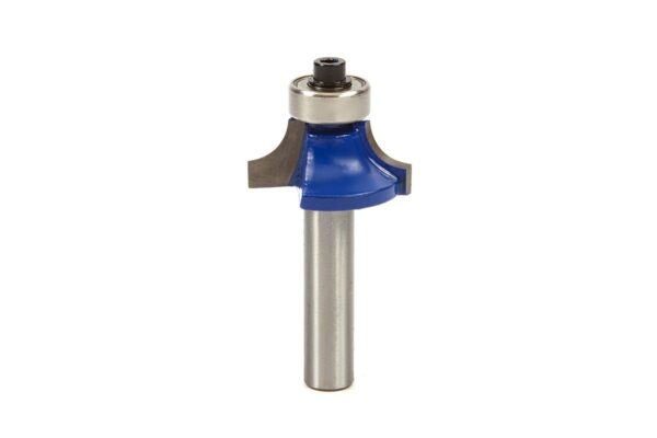 HBM Profi HM Kwartrondprofielfrees R6,35 x 25,4 mm Met Geleidelager - Afbeelding 3