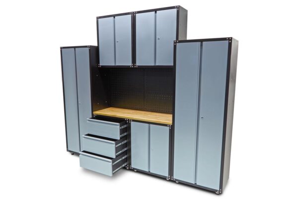 HBM premium werkplaatssysteem, 9-delig, grijs - Bild 10