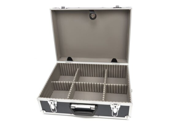 HBM Aluminium Gereedschapskoffer 45 x 33 x 15,5 cm. Met Universele Vakverdeling - Image 2