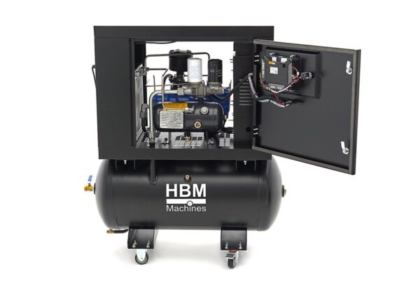HBM schroefcompressor 5 pk gecombineerd met 160 liter luchttank - Afbeelding 10
