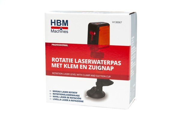 HBM Professionele Rotatie Laserwaterpas Set met klem en Zuignap - 7 Meter - Afbeelding 11