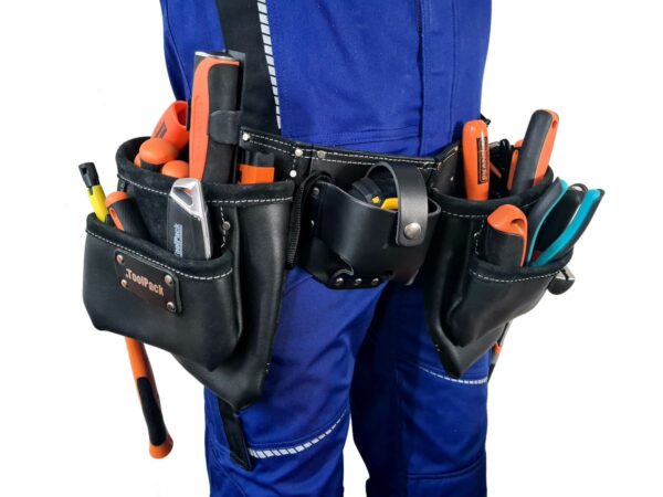 ToolPack Industriële dubbele gereedschapsgordel zwart - Afbeelding 3