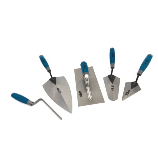 HBM 5 Delige Pleister Troffel Set Met Soft Grip Handgrepen - Afbeelding 2