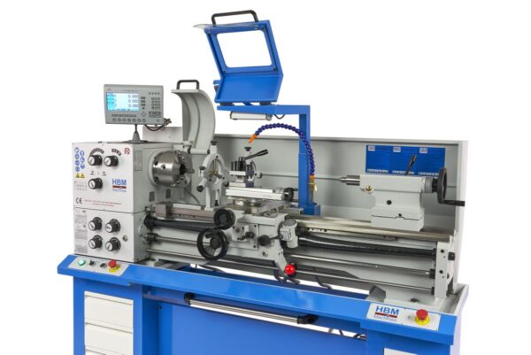 HBM 360 x 1000 Industriële Compleet Metaaldraaibank met Grote Doorlaat Met 3 Assig LCD Digitaal Uitleessysteem- 230 Volt - Afbeelding 4