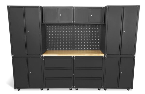 HBM premium werkplaatssysteem, 11-delig, matzwart - Bild 2