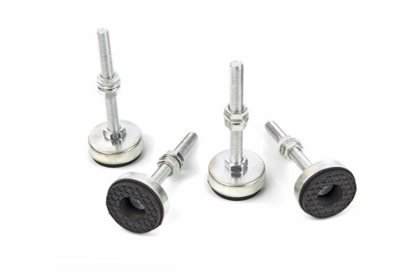 HBM 4 Delige Set Stelvoeten M12 Draad - 125 Kg. Per stuk