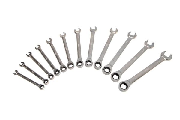 AOK 12 Delige Professionele Ring, Ratelset, Steeksleutelset - Afbeelding 2