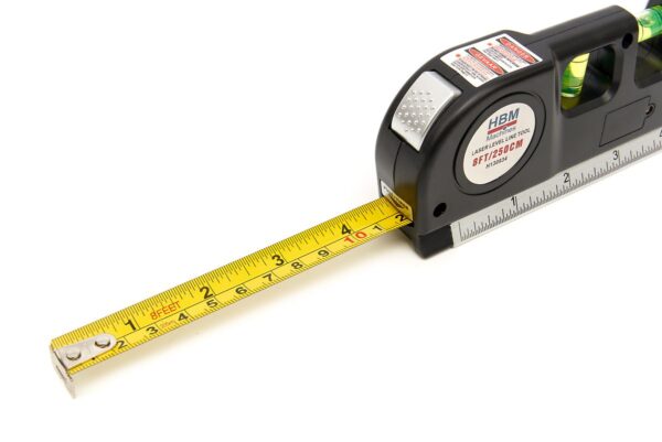 HBM Waterpas met Multifunctionele Laser en Geïntegreerde Rolmaat 250 cm. - Afbeelding 6