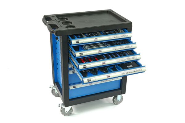 HBM Premium Gevulde gereedschapswagen - 154 Delig