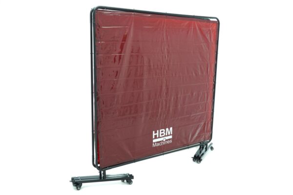 HBM verrijdbaar lasscherm, lasgordijn 174 x 522 cm - Afbeelding 3