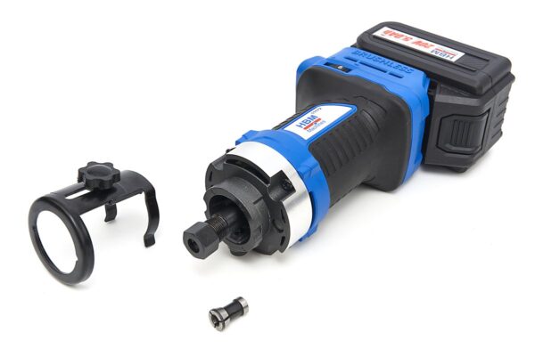 HBM Professionele 20 Volt 5,0 AH Li-ion Bovenfreesmachine en 2 Li-ion Accu's - Afbeelding 10