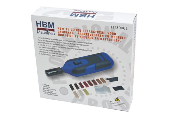 HBM 11 Delige Reparatieset voor Laminaat – Parketvloeren en Meubels Inclusief 11 Kleuren en Batterijen - Afbeelding 10