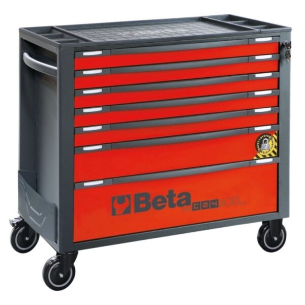 Beta gereedschapswagen 7 laden, RCS2400XL/7-R, rood