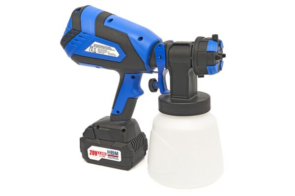 HBM 20 Volt 4.0AH Draagbare Elektrische Verfspuit Inclusief 2 Accu's Met 1000 ML Reservoir - Afbeelding 5