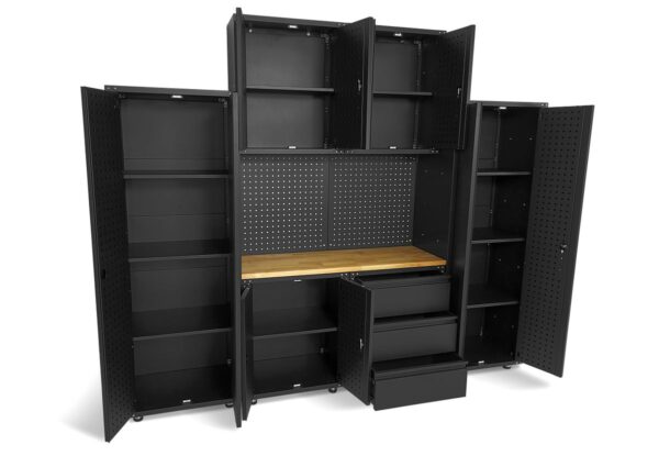 HBM premium werkplaatssysteem, 9-delig, matzwart, model 2 - Afbeelding 6