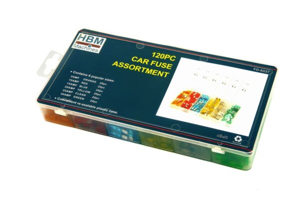 HBM 120 Delig Auto Zekeringen Assortiment - Afbeelding 2