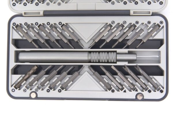 HBM 66 Delige Precisie Schroevendraaier, Bitset met Flexibel verlengstuk, 2 Pincetten en 2 Universele Spatels - Afbeelding 6