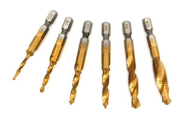 HBM 6 Delige HSS Zelftappende Borenset M3 tot M10 - Afbeelding 2
